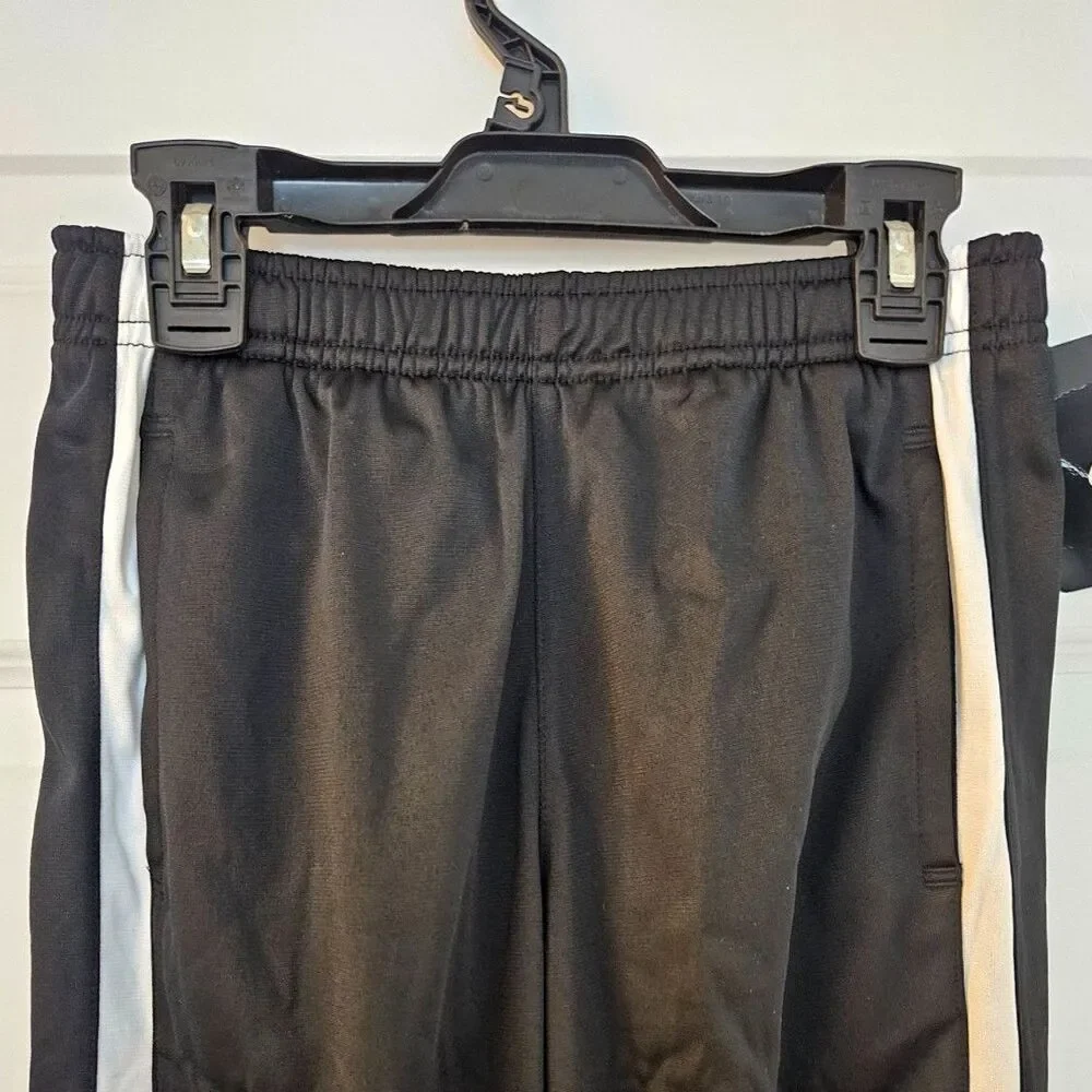 Nike Boys Medium Track Pant Black White NWT